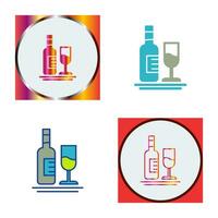 White Wine Vector Icon