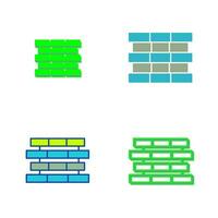 Unique Bricks Vector Icon