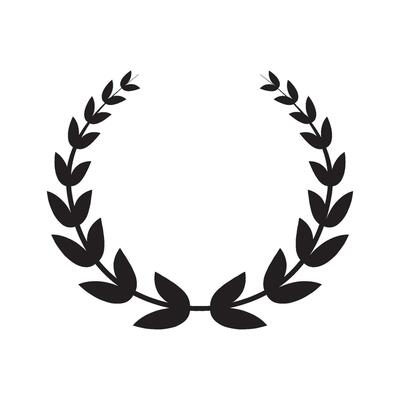 laurel wreath icon vector