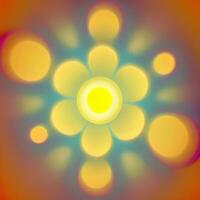 Psychedelic hippy blur orange -yellow background photo