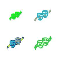 Theater Masks Vector Icon