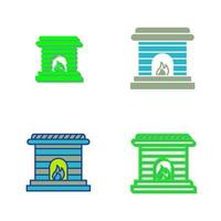 Fireplace Vector Icon