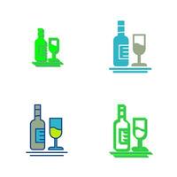 White Wine Vector Icon