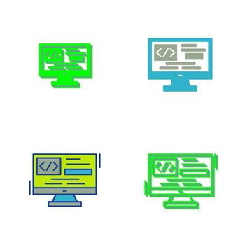 icono de vector de codificación