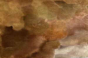Gradient Brown hand-drawn watercolor background photo