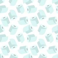 Toilet paper seamless pattern. Vector flat illustration