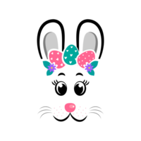 cartoon bunny masks with ears png