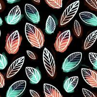 leaves seamless pattern photo