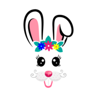 cartoon bunny masks with ears png