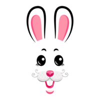 cartoon bunny masks with ears png