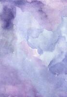 Purple hand-drawn watercolor background photo