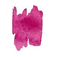 pink watercolor brushstroke. hand-drawn watercolor texture.Design for printing photo