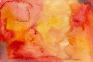 Pink-Yellow watercolor background texture photo