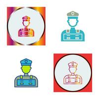 Police Man Vector Icon