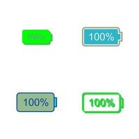 Unique Full Battery Vector Icon