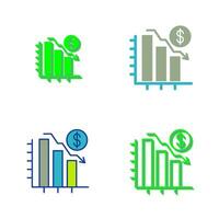 Chart Down Vector Icon