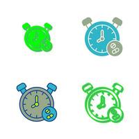 icono de vector de reloj