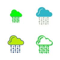 Cloud Coding Vector Icon