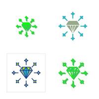 icono de vector de diamante