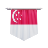 Singapur nacional bandera conjunto ilustración png