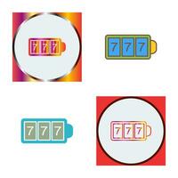 Slot Machine with Sevens Vector Icon