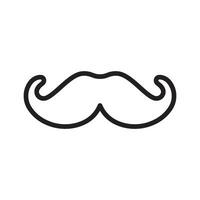 Bigote icono diseño vector modelo