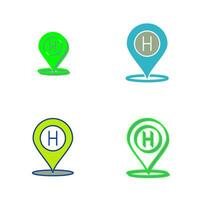 Hotel Location Vector Icon