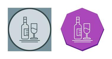 White Wine Vector Icon