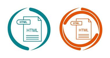 icono de vector html