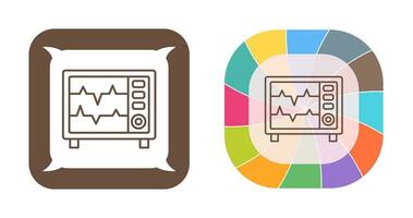 icono de vector de monitor de frecuencia cardíaca