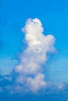 Explosive cloud formation cumulus clouds in the sky in Mexico. photo