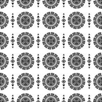 Traditional seamless abstract stripe pattern. Aztec and Navajo tribal style. Ethnic geometric art for printing. Design for textile template. Black and white. vector