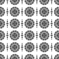 Traditional seamless abstract stripe pattern. Aztec and Navajo tribal style. Ethnic geometric art for printing. Design for textile template. Black and white. vector