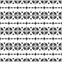 Stripe pattern with Native American. Seamless ethnic abstract motif in native tribal style. Black and white. Design for textile template. vector