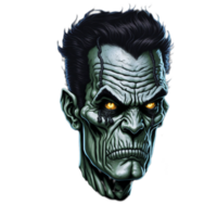 Frankenstein cabeça png imagem transparente fundo ai generativo