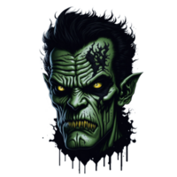 frankenstein hoofd PNG beeld transparant achtergrond ai generatief