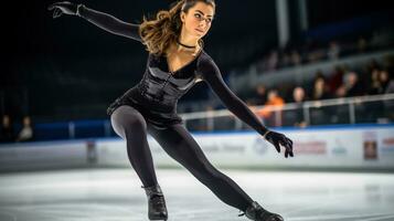 Figure Skating. Artistic expression and impressive athleticism on ice photo