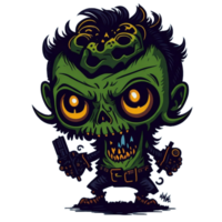 mignonne zombi png transparent Contexte ai génératif