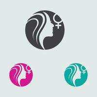 women day logo and symbol vector