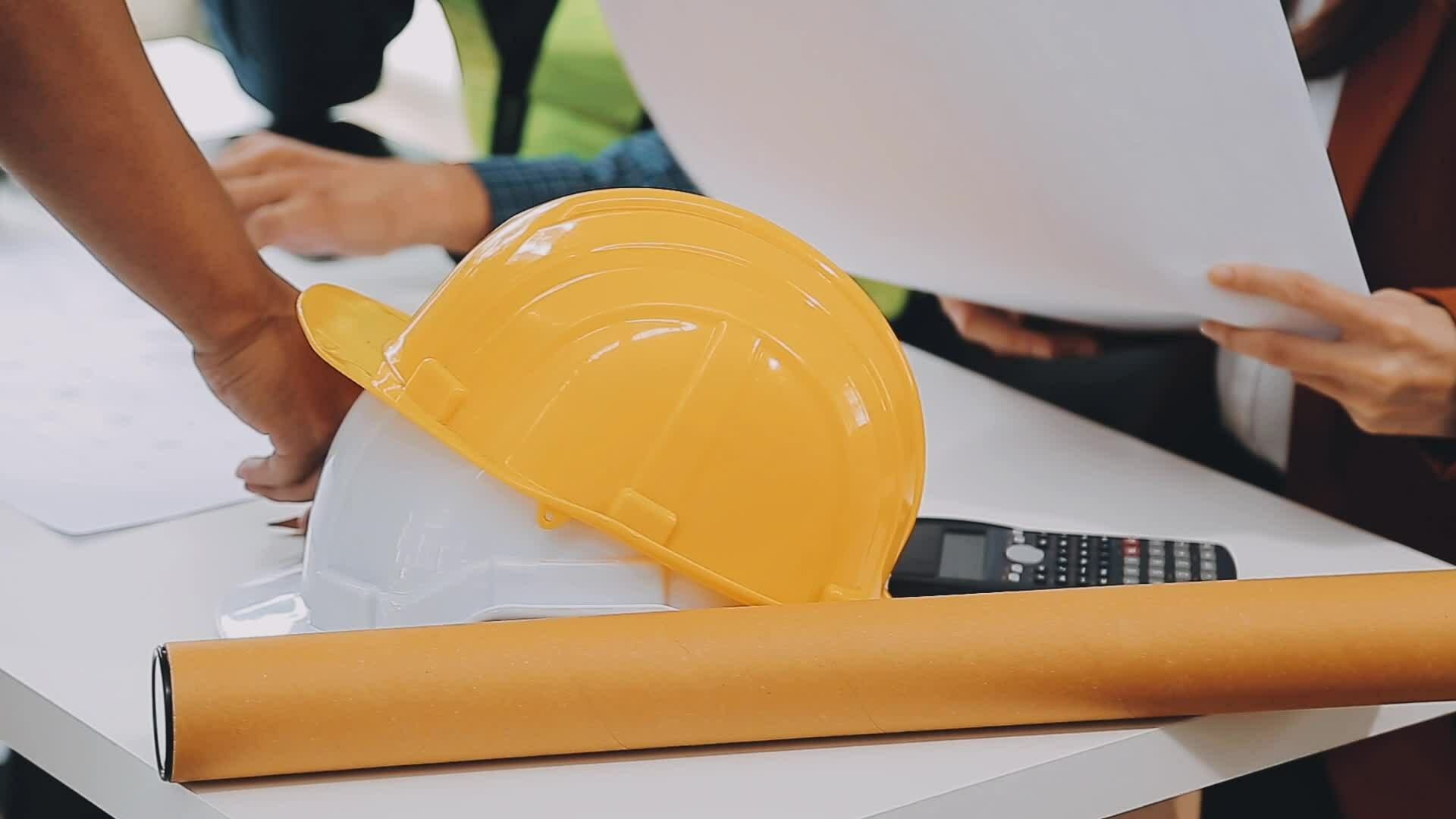 Construction and structure concept of Engineer or architect meeting for