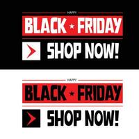 Black Friday social media banner template. Black Friday sale, shopping poster. Design template for advertising. Black Friday poster, flyer design vector template.