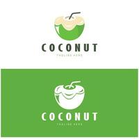 coconut logo design template illustration vector