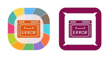 icono de vector de código de error