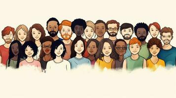 Diversity - People of all races and genders together photo