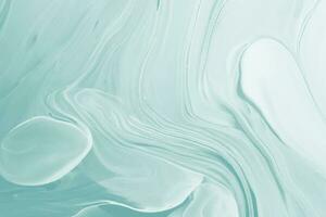 Pastel blue liquid marble watercolor background with wavy lines and brush stains. Vector art ink texture