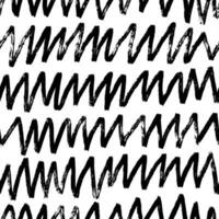 Aesthetic Contemporary printable seamless pattern with abstract line, dot, shape brush stroke in black and white colors. Boho background in minimalist style vector Illustration for wallpaper fabric