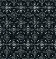 Seamless Damask Pattern On Black Background vector