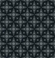 Seamless Damask Pattern On Black Background vector