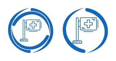 Hospital Sign Vector Icon