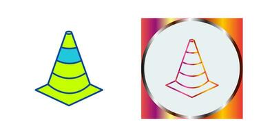 Unique Cone Vector Icon